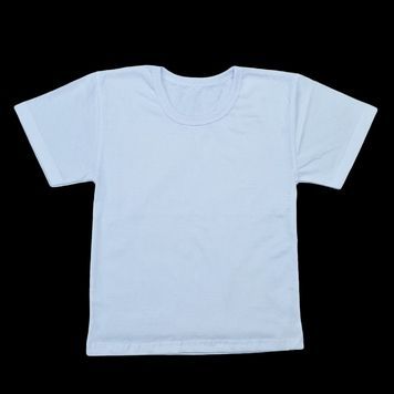 Футболка біла, дитяча (кулір) М45001(кулир)