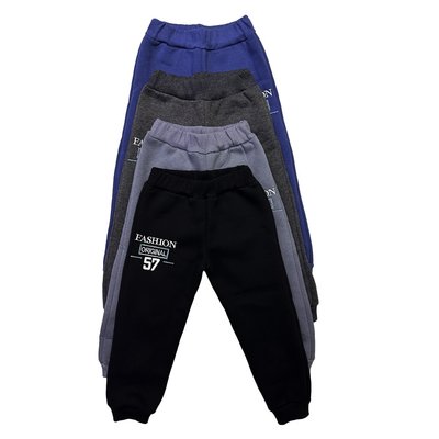 Детские спортивные штаны, теплые (трехнитка) М14414В(трехнитка начес)