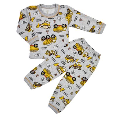 Пижама для мальчиков "Машины" (с начесом) М62003М(машины)