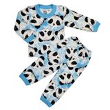 Пижама детская "Панды" 116-122 см (с начесом) М62003М(голубая) фото