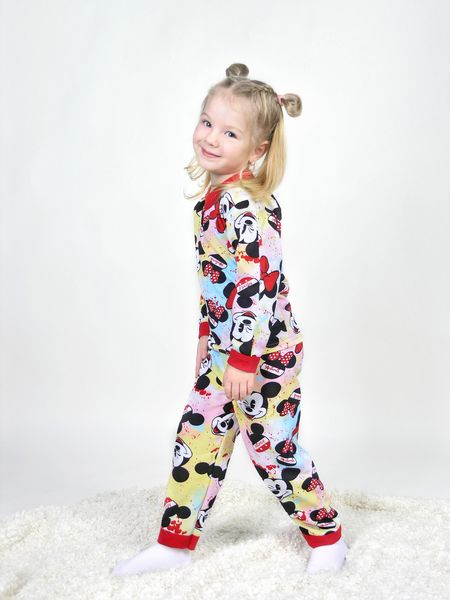 Пижама для девочек "Минни Маус" (с начесом) М62003(минни)