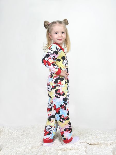 Пижама для девочек "Минни Маус" (с начесом) М62003(минни)