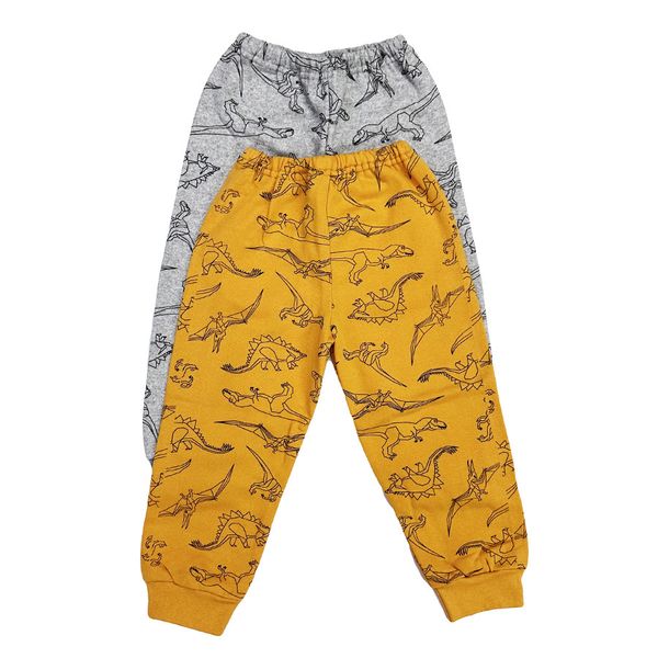Детские штаны "Динозавры" с начесом М15203к
